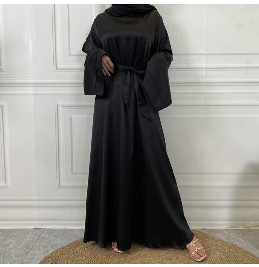 PRE-ORDER Wide Sleeve Satin Abaya