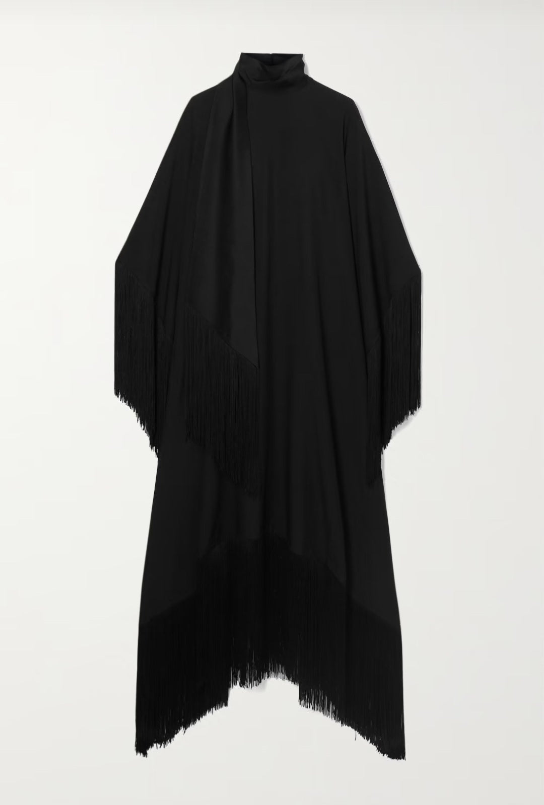 Audrey Black Fringe Kaftan