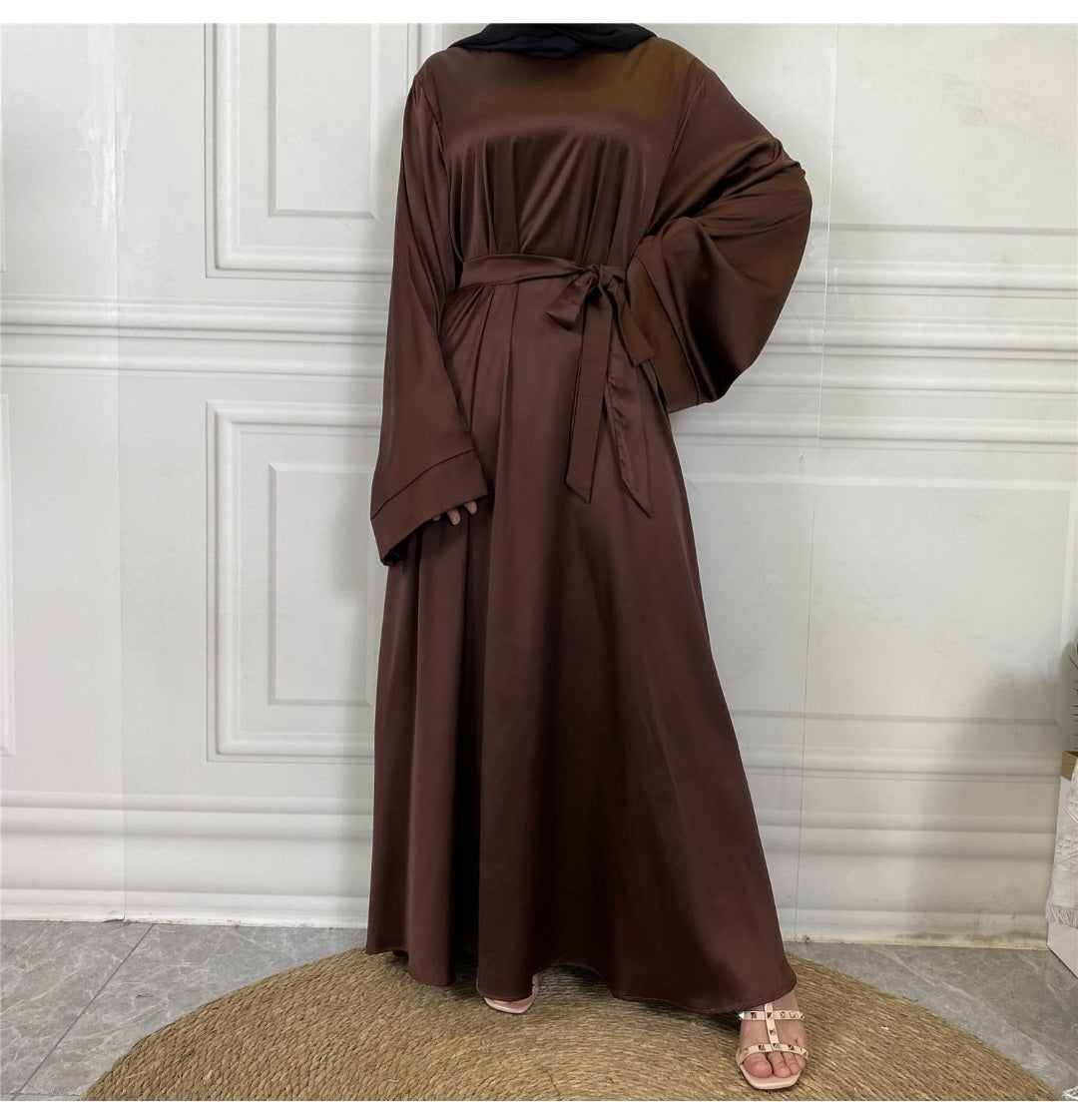 PRE-ORDER Wide Sleeve Satin Abaya