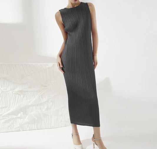 Midaxi Pleated Dress