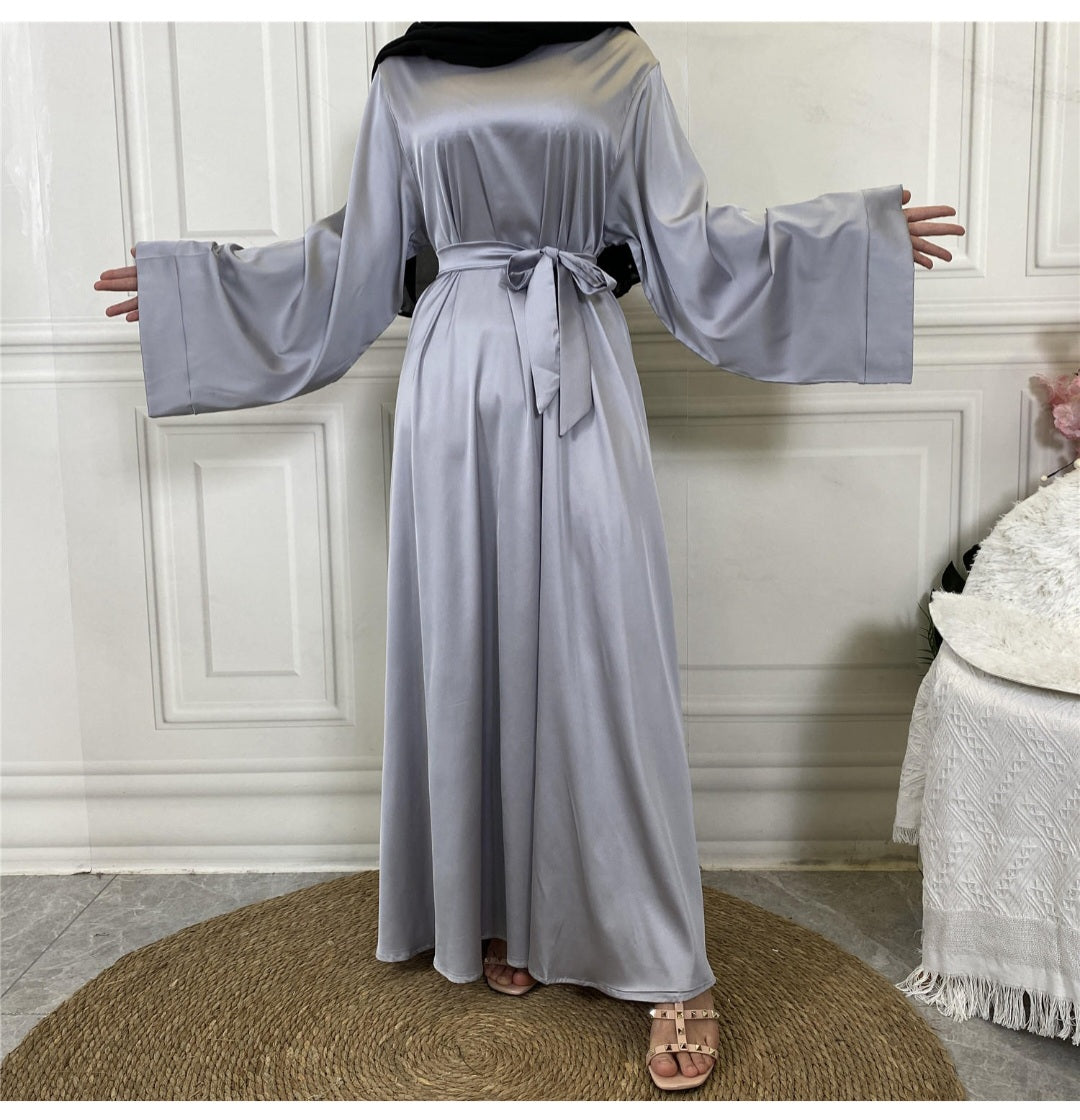 PRE-ORDER Wide Sleeve Satin Abaya